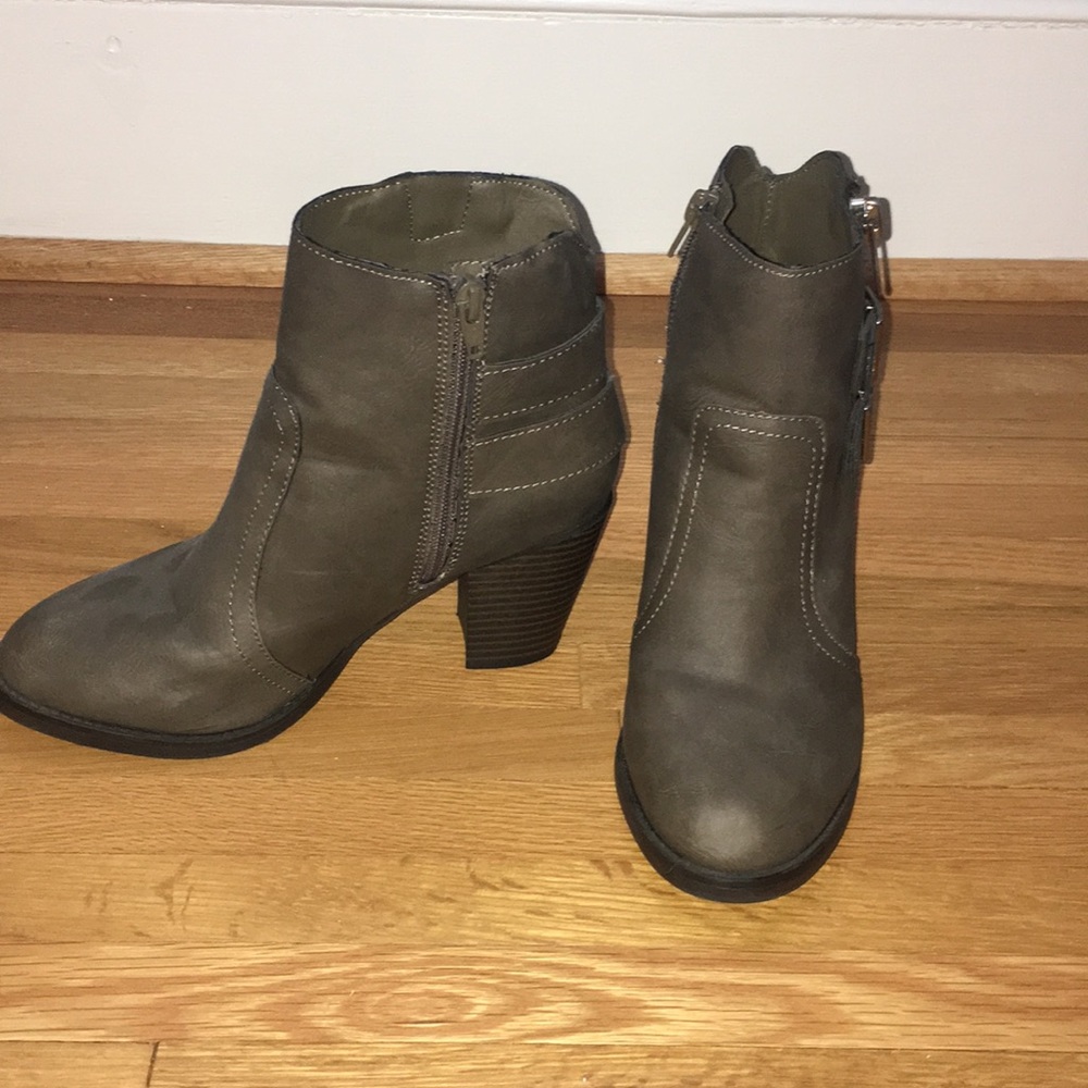 Grayish Brown Booties - image 1